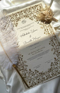 Nikah Certificate - Garden of Gold + Pen