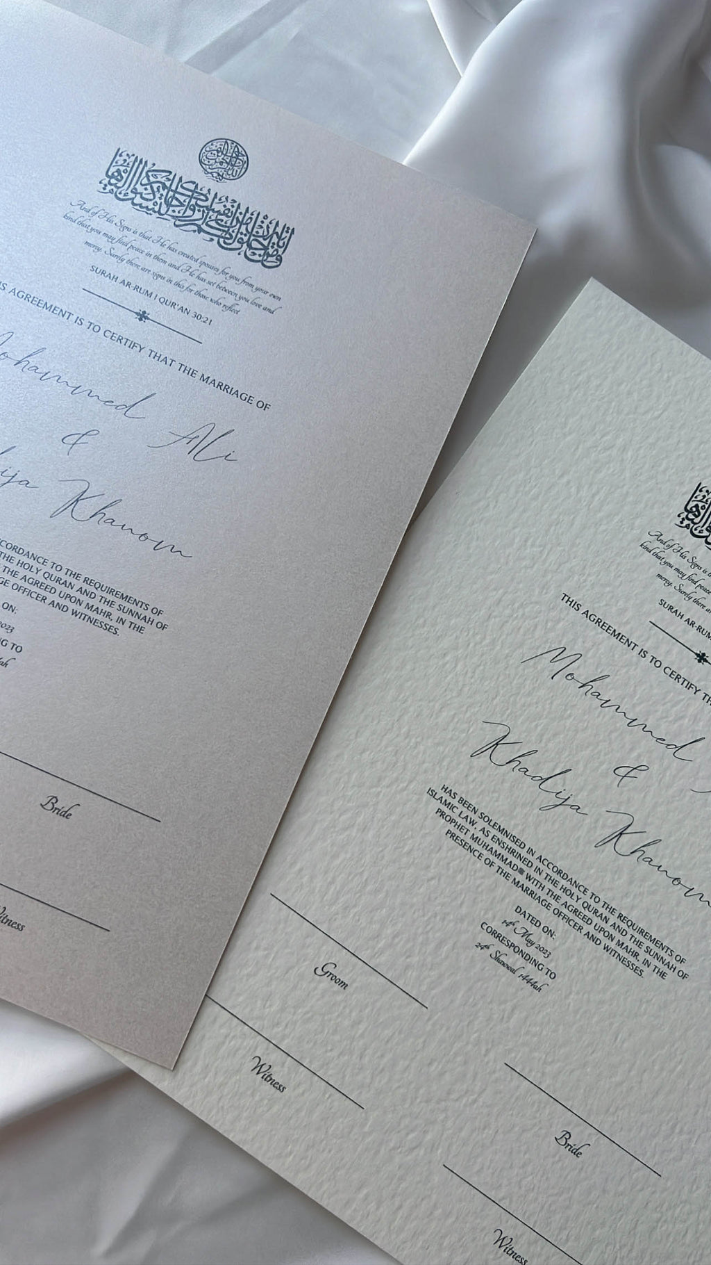 Nikah Certificate - Pledge of Hearts