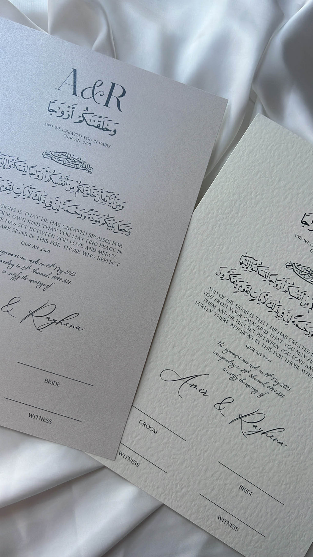 Nikah Certificate - The Eternal Promise