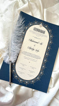 Nikah Certificate - The Blue Contract + Pen