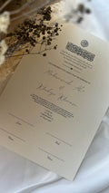 Nikah Certificate - Pledge of Hearts
