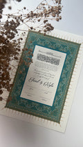 Nikah Certificate - Tale of Blue