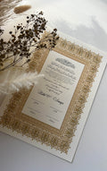 Nikah Certificate - Treasure of Gold