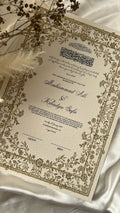Nikah Certificate - Treasures of the Soul
