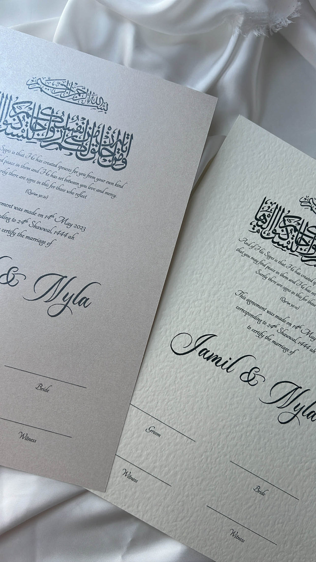 Nikah Certificate - The Blessed Pledge + Pen