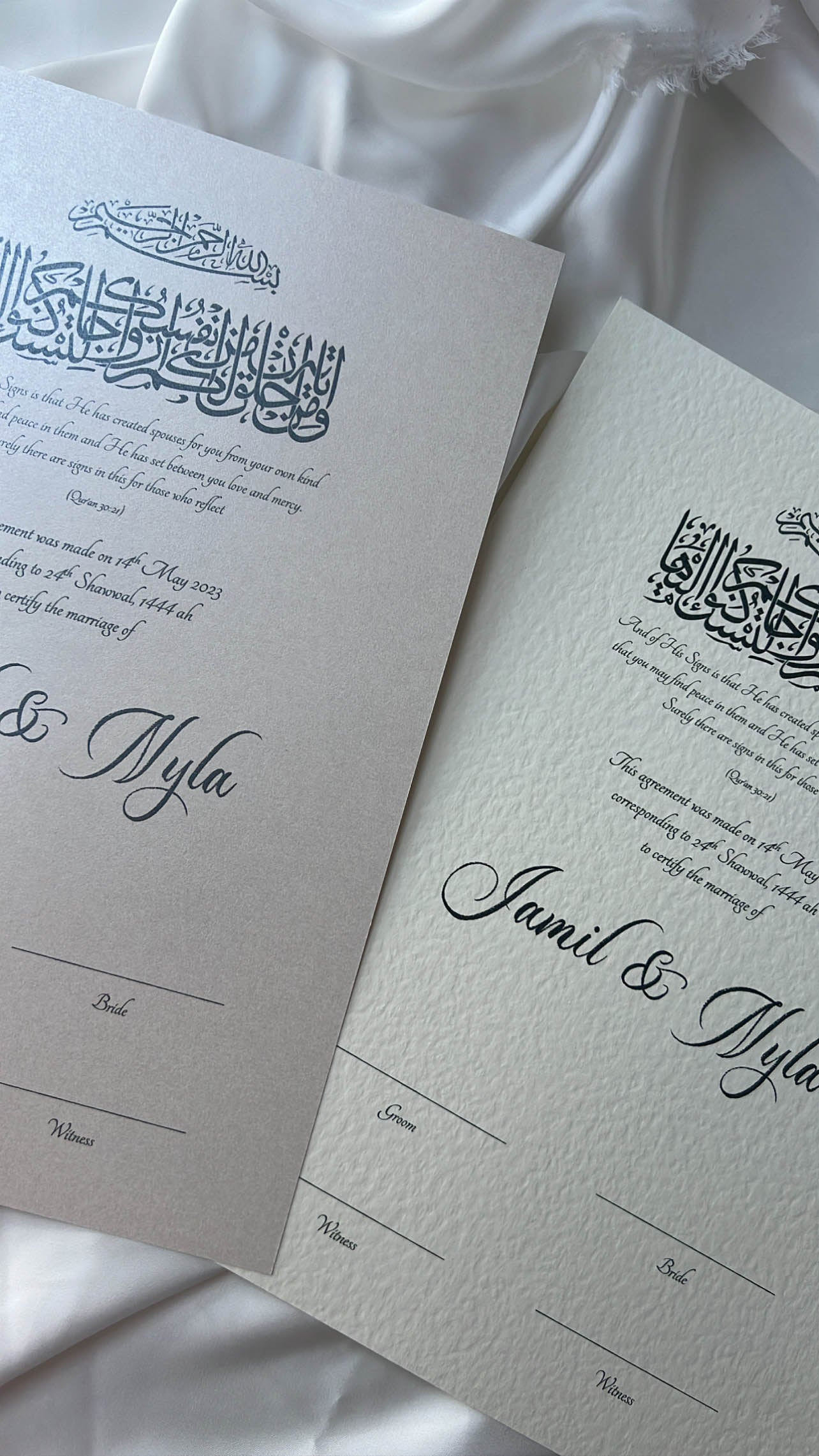 Nikah Certificate - The Blessed Pledge + Pen