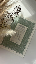 Nikah Certificate - Aura of Peace