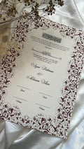 Nikah Certificate - Promise of Love