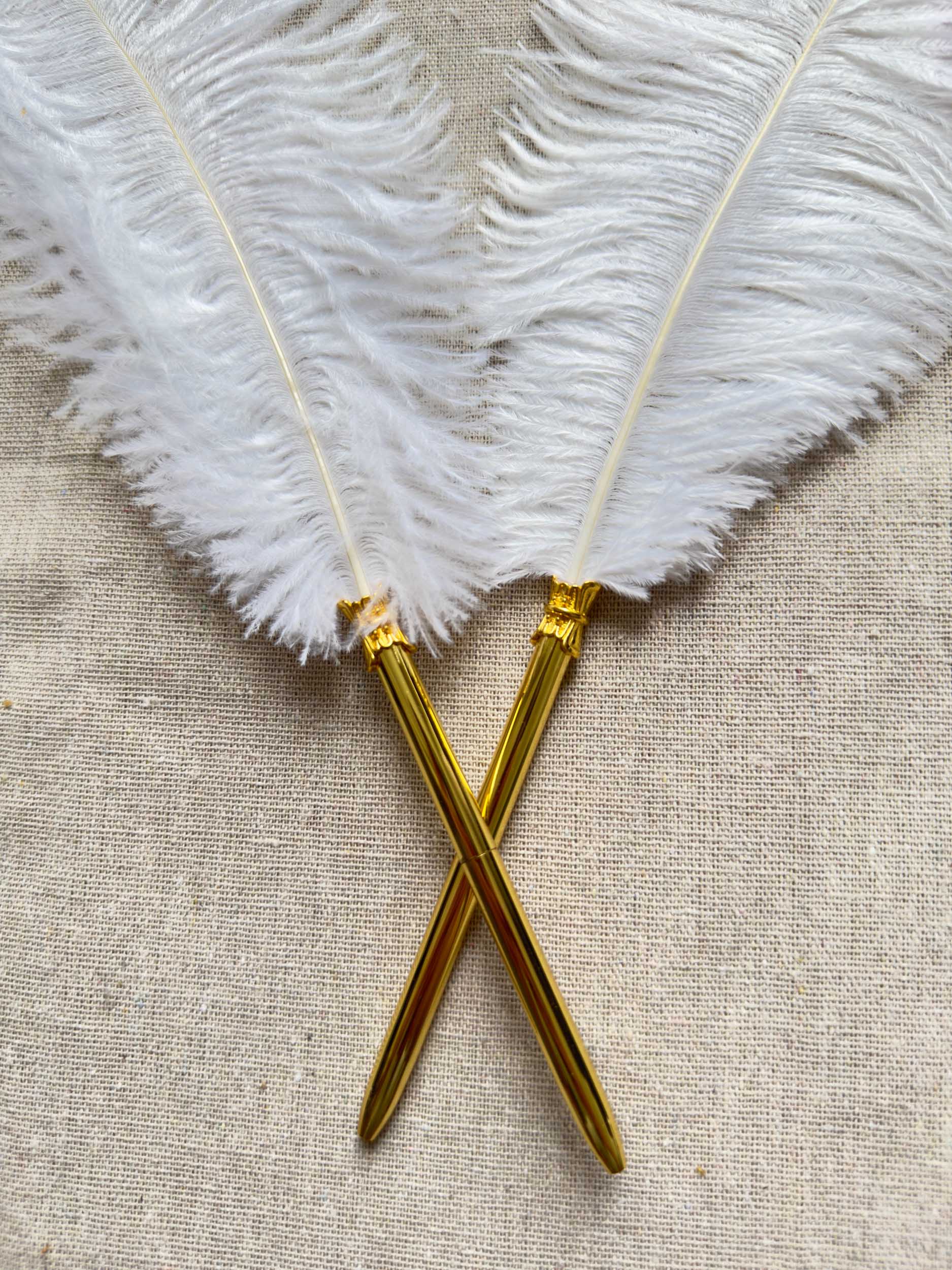 Gold Nikah Feather Pen
