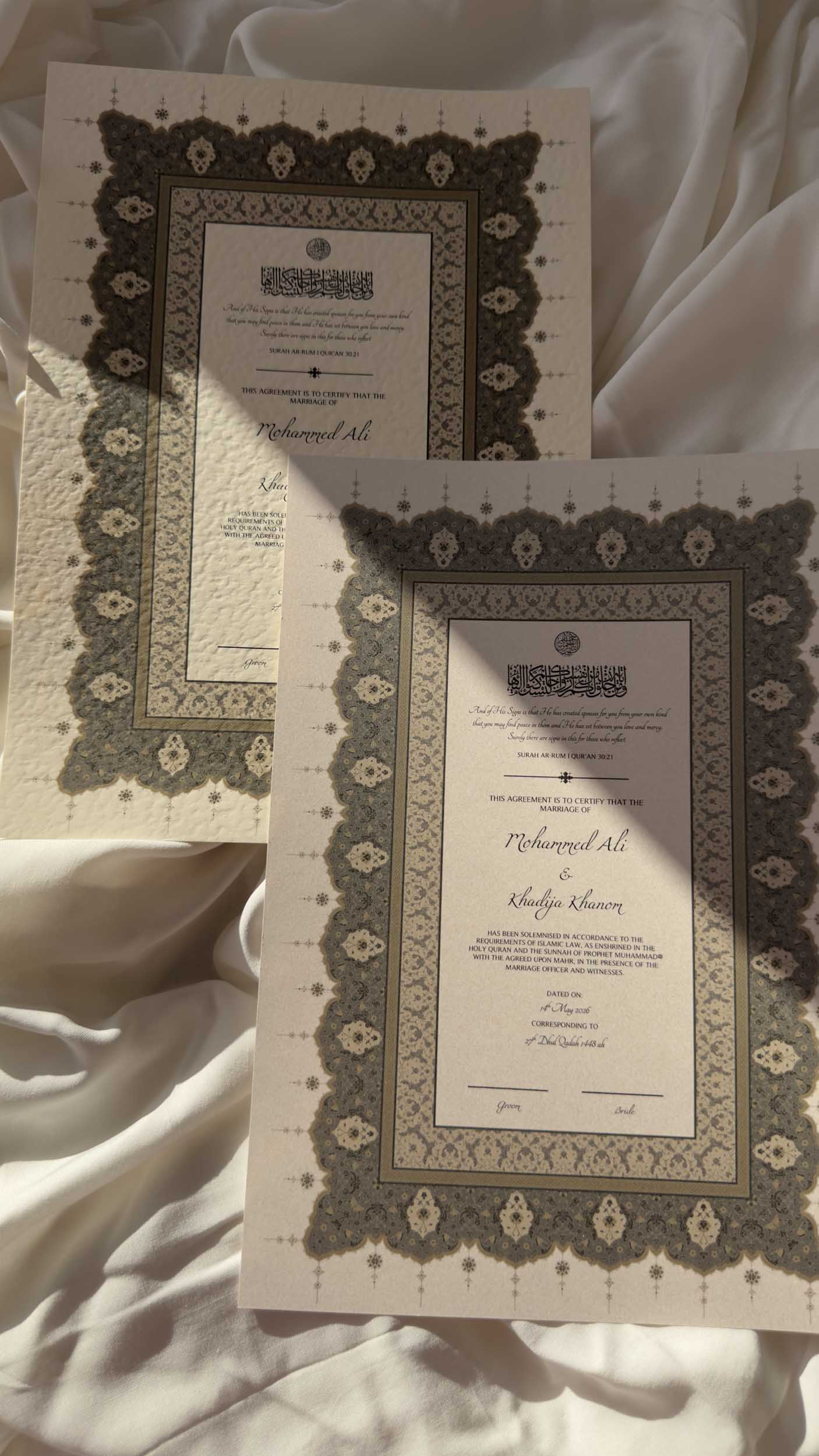 Nikah Certificate - Essence of Us + Pen