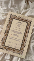 Nikah Certificate - Velvet Vows