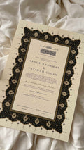Nikah Certificate - Sapphire Serenity
