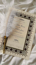 Nikah Certificate - Rosebound Hearts + Pen
