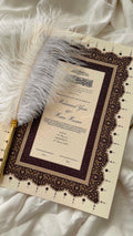 Nikah Certificate - Ruby Union + Pen