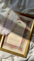 Bundle: Nikah Certificate - Blush Horizon + Frame + Pen