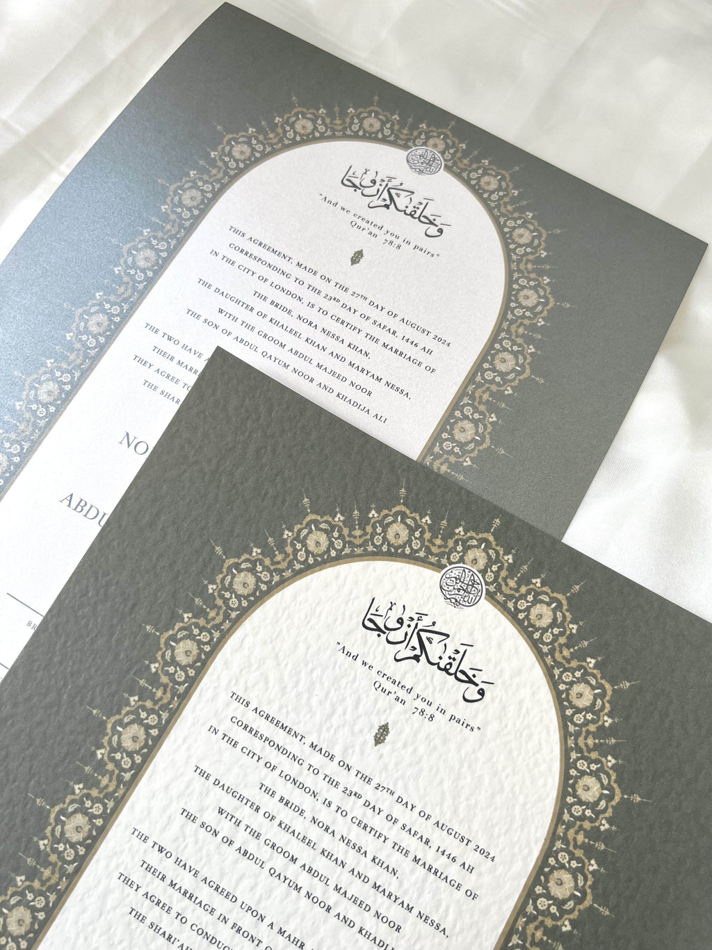 Nikah Certificate - Melodies of the Heart + Pen