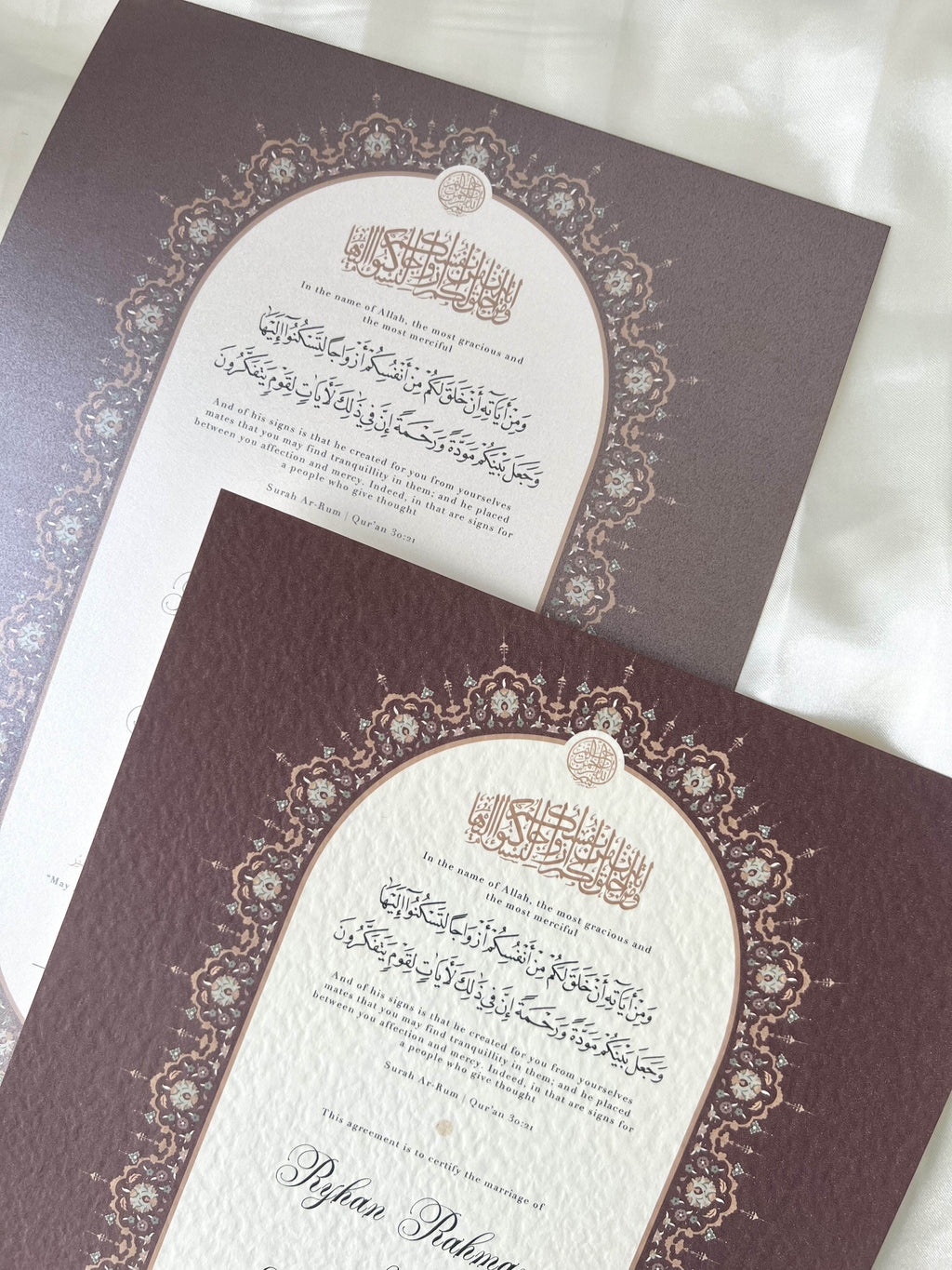 Nikah Certificate - Tale of the Heart + Pen