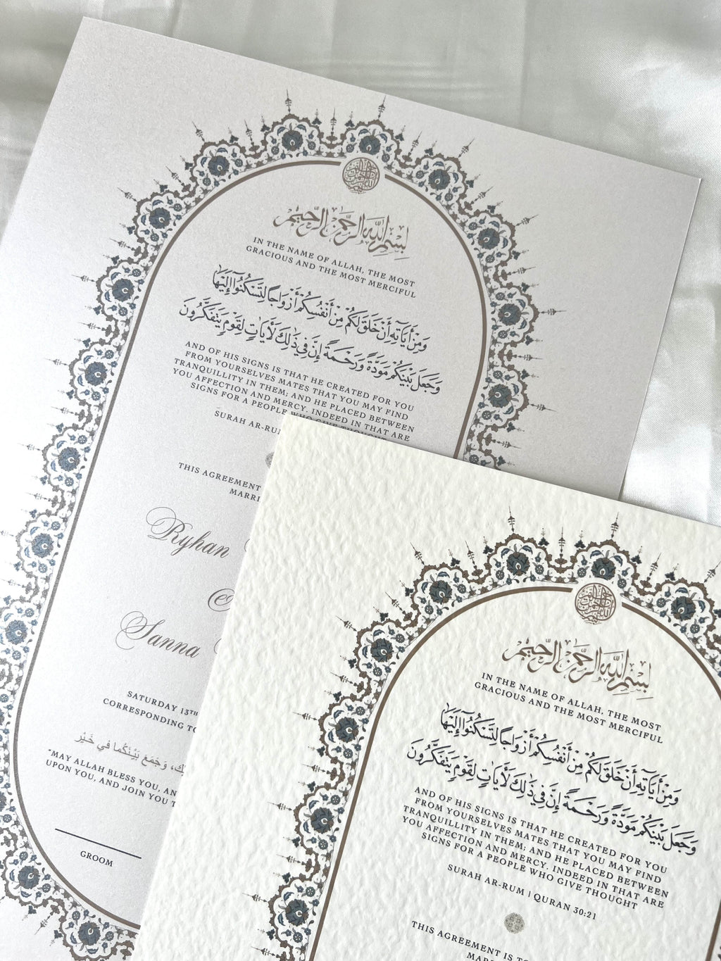 Nikah Certificate - Contract of Affection + Pen