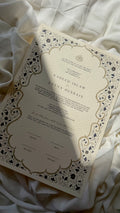 Nikah Certificate - Garden of Blue Blossoms