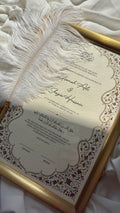 Bundle: Nikah Certificate - Autumn Blossoms + Frame + Pen