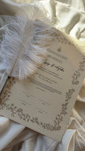 Nikah Certificate - Branches of Love + Pen