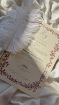 Nikah Certificate - The Crimson Vow + Pen