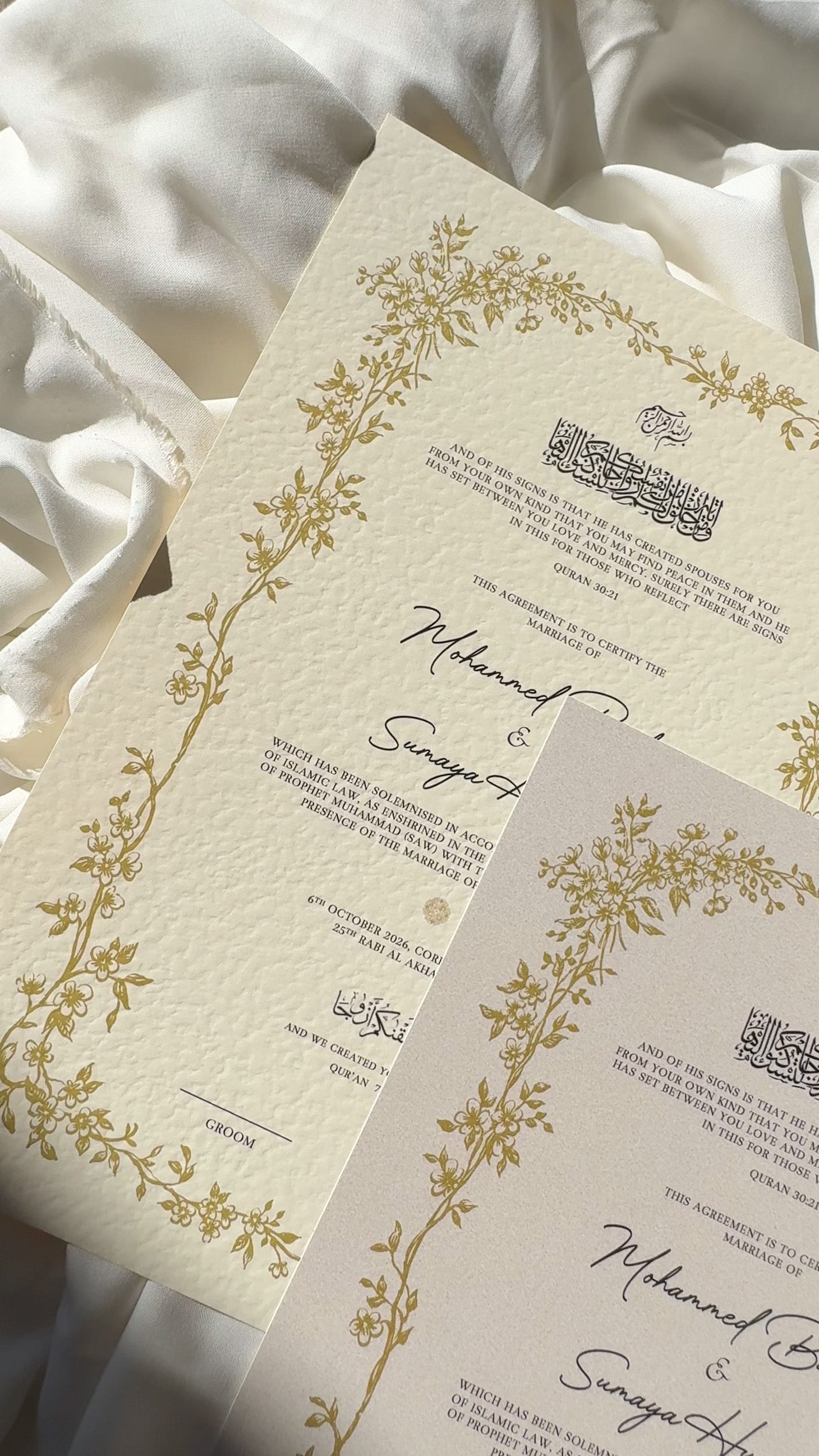 Nikah Certificate - The Everlasting Covenant + Pen