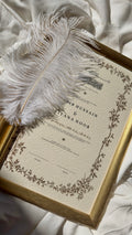 Bundle: Nikah Certificate - Rooted in Blessing + Frame + Pen