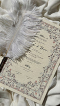 Nikah Certificate - The Purple Garden + Pen