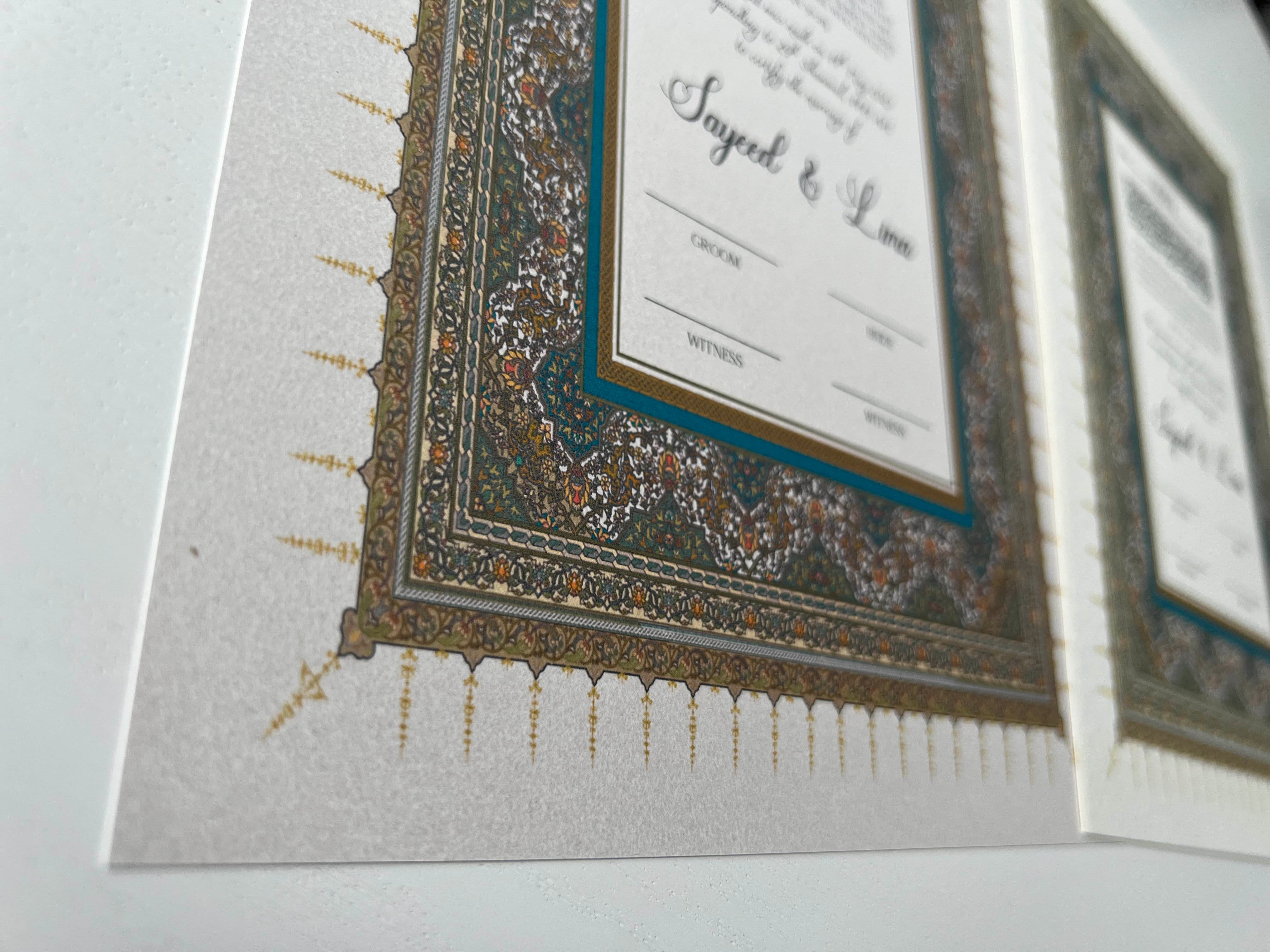 Nikah Certificate - Charter of Love