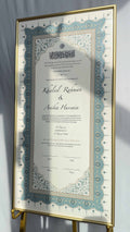 Bundle: Large Extended Nikah Certificate - Crown of Persian Blue