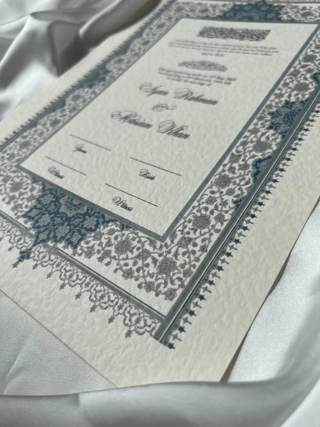 Nikah Certificate - Gems of the Sea + Pen