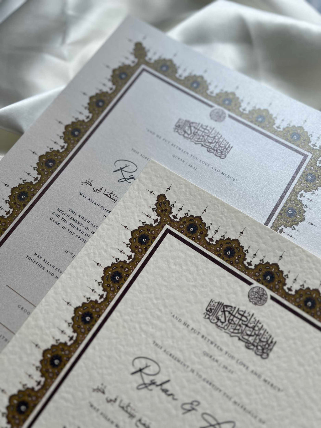 Nikah Certificate - A Heart of Gold