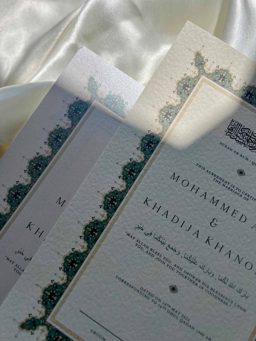 Nikah Certificate - Promise of Mercy