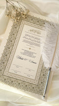 Nikah Certificate - Details of Gold + Pen