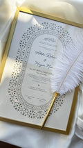 Bundle: Nikah Certificate - Secrets of Gold + Frame + Pen